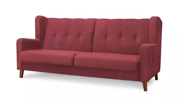 Диван сарагоса (fiesta) красный 226.0x105.0x109.0 см.