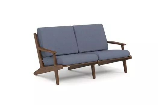 Диван seagull (yachtline) голубой 155x80x93 см.