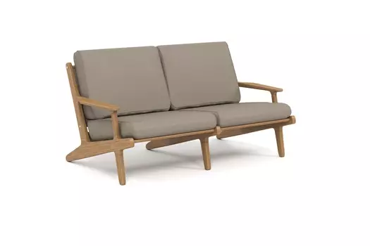 Диван seagull (yachtline) коричневый 155x80x93 см.