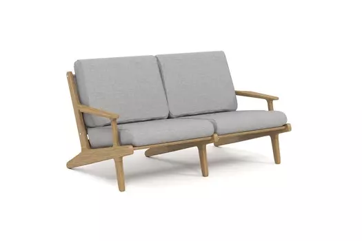 Диван seagull (yachtline) серый 155x80x93 см.