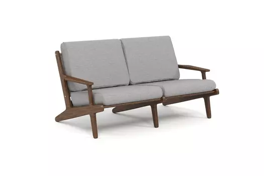 Диван seagull (yachtline) серый 155x80x93 см.