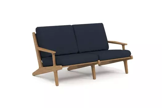 Диван seagull (yachtline) синий 155x80x93 см.