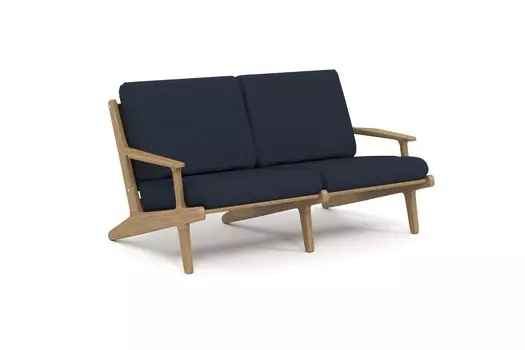 Диван seagull (yachtline) синий 155x80x93 см.