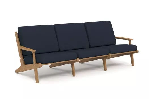 Диван seagull (yachtline) синий 224x80x93 см.