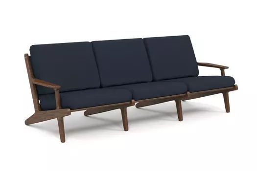 Диван seagull (yachtline) синий 224x80x93 см.