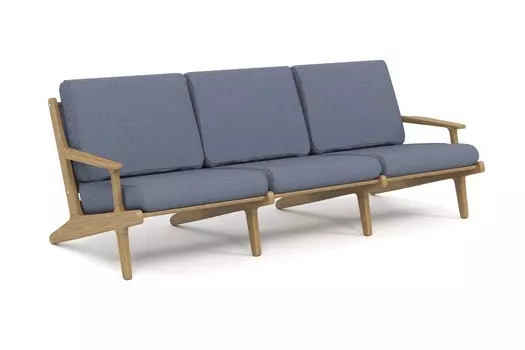 Диван seagull (yachtline) синий 224x80x93 см.