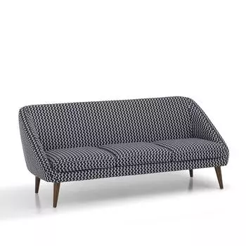 Диван séméon (laredoute) черный 184x80x80 см.