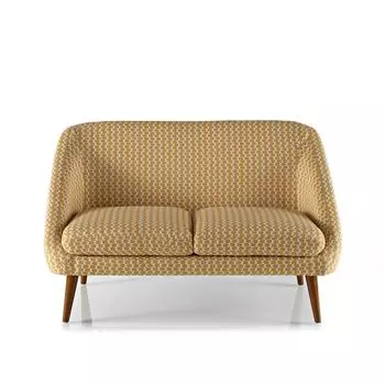 Диван séméon (laredoute) желтый 130x80x80 см.