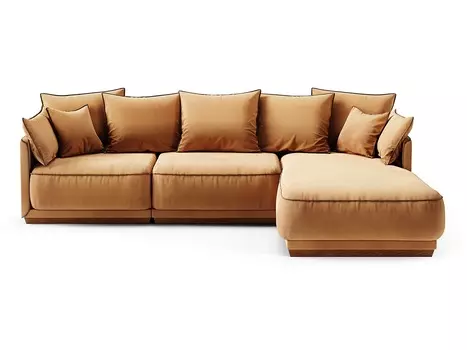 Диван soho (the idea) коричневый 282x92x195 см.