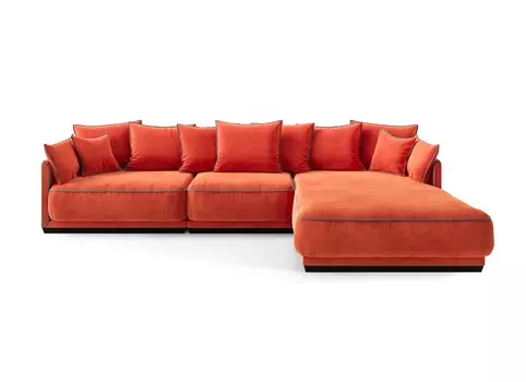 Диван soho (the idea) оранжевый 342x92x195 см.