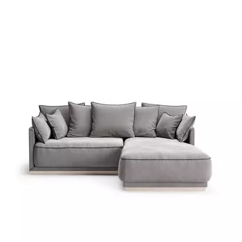 Диван soho (the idea) серый 218x92x195.0 см.