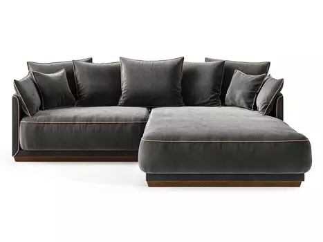 Диван soho (the idea) серый 248x92x195 см.