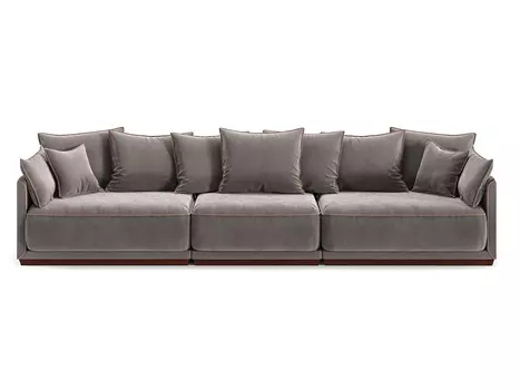 Диван soho (the idea) серый 342x92x94 см.