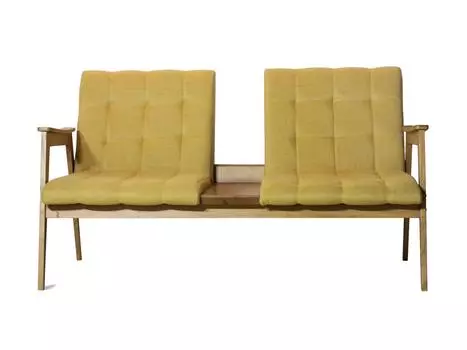 Диван sputnik meteor (sputnik) желтый 137.0x80.0x76.0 см.