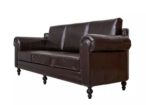 Диван toren brown (mak-interior) коричневый 230x92x88 см.