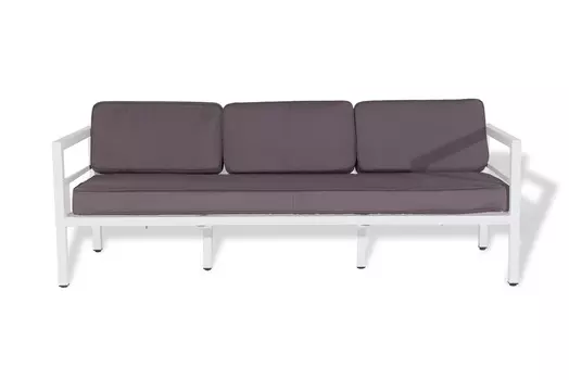Диван трехместный эстелья (outdoor) серый 208x73x78 см.