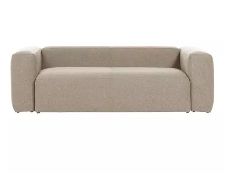 Диван трехместный blok (la forma) бежевый 240x69x100 см.