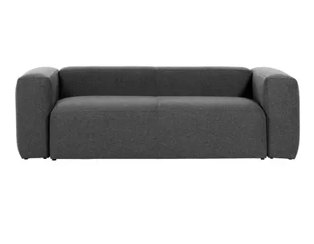 Диван трехместный blok (la forma) серый 240x69x100 см.