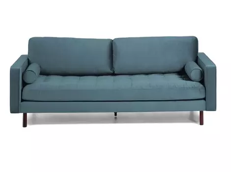 Диван трехместный bogart (la forma) голубой 222x85x98 см.