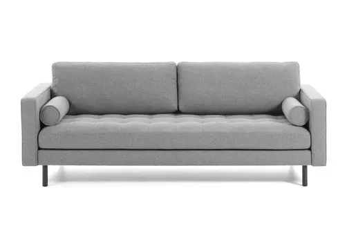 Диван трехместный bogart (la forma) серый 222x103x98 см.