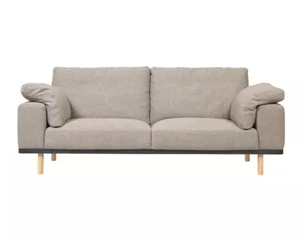 Диван трехместный noa с подушками (la forma) бежевый 230x94x100 см.