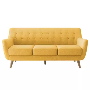 Диван трехместный picasso (bradexhome) желтый 186x83x85 см.