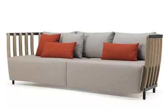 Диван трехместный swing (ethimo) черный 235x77x85 см.