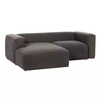 Диван угловой blok с левым шезлонгом (la forma) серый 240x69x174 см.
