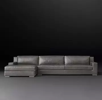 Диван угловой modena track (idealbeds) серый 315x80x170 см.