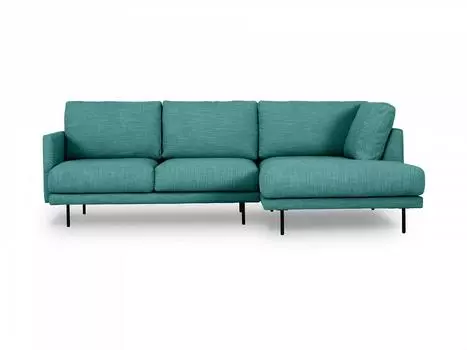 Диван угловой ricadi (ogogo) бирюзовый 250x83x162 см.