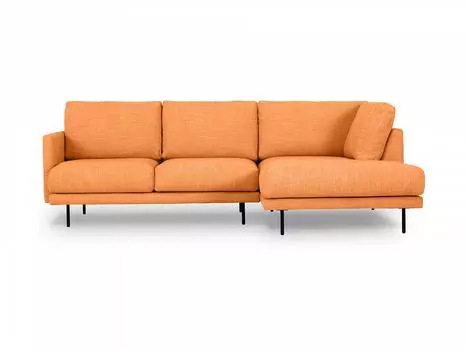 Диван угловой ricadi (ogogo) оранжевый 250x83x162 см.