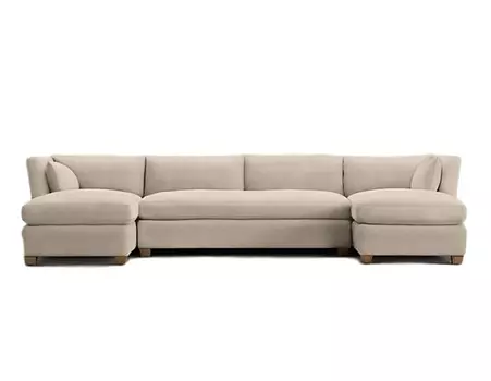 Диван unico belgian с двумя углами (ml) бежевый 322x72x97 см.