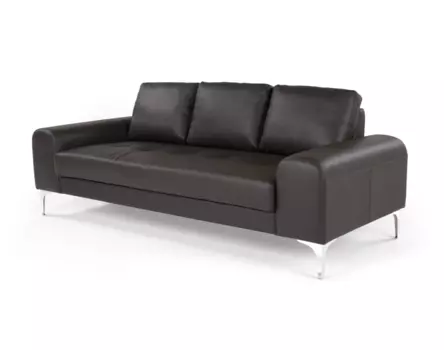 Диван vitto brown leather (ml) черный 210x81x92 см.