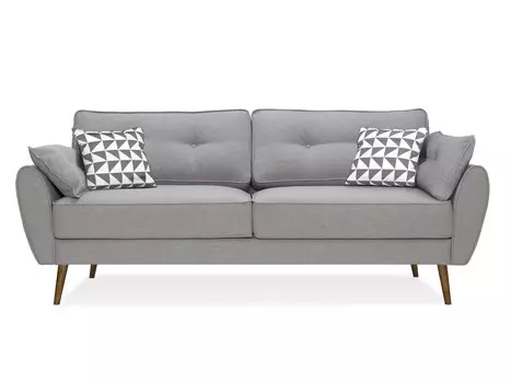 Диван vogue (myfurnish) серый 226x88x91 см.