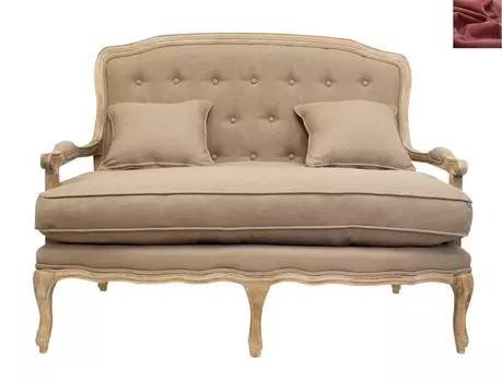 Диван yareli brown красный (mak-interior) красный 133x101x75 см.