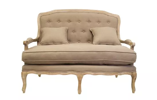 Диван yareli brown (mak-interior) бежевый 133x101x65 см.