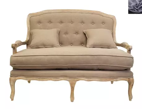 Диван yareli brown темно-серый (mak-interior) черный 133x101x75 см.