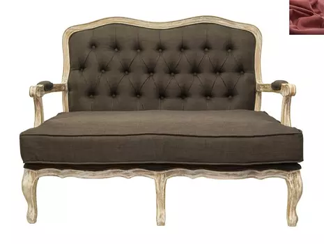 Диван yareli brown ver.2 красный (mak-interior) красный 130x105x90 см.