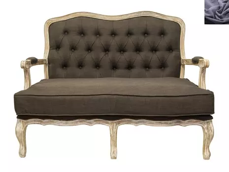 Диван yareli brown ver.2 темно-серый (mak-interior) черный 130x105x90 см.