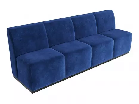 Диванная секция д10 (dubrava) синий 100x90x65 см.