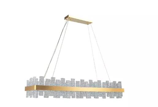 Дизайнерская люстра actinium l800 (mak-interior) серебристый 80x19x30 см.