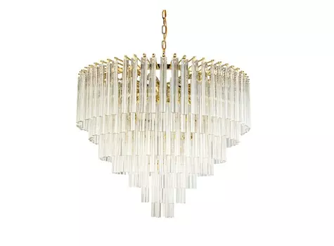 Дизайнерская люстра whiteness 9 (mak-interior) прозрачный 25x62x62 см.