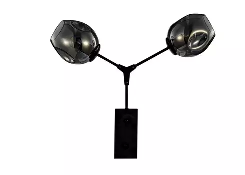 Дизайнерские люстры и светильники branching wall (mak-interior) черный 55x50 см.