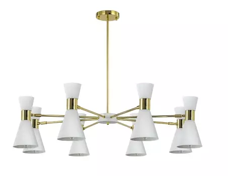 Дизайнерские люстры и светильники elisium 8 white (mak-interior) белый 100x30x100 см.