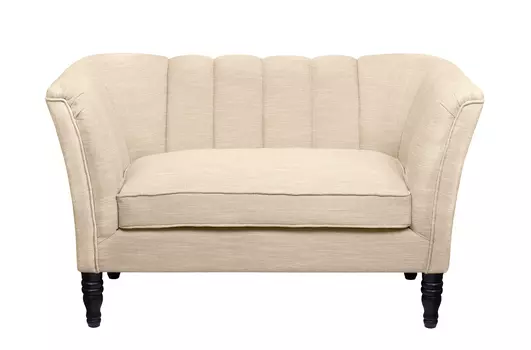 Дизайнерский двухместный диван dalena beige (mak-interior) бежевый 150x83x86 см.