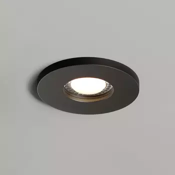 Dk2036-bk встраиваемый светильник влагозащ., ip 44, до 15 вт, gu10, led, черный, алюминий (denkirs) черный