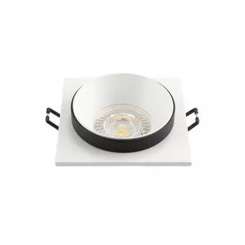 Dk2402-bk встраиваемый светильник, ip 20, 50 вт, gu10, черный, алюминий (denkirs) черный