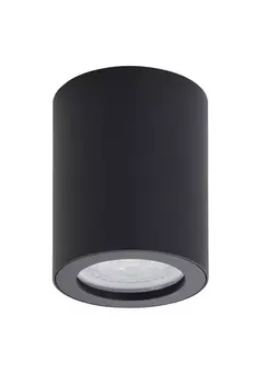 Dk3007-bk накладной светильник влагозащ., ip 44, 50 вт, gu10, черный, алюминий (denkirs) черный