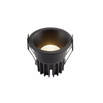 Dk4400-bk встраиваемый светильник, ip 20, 7 вт, led 3000, черный, алюминий (denkirs) черный