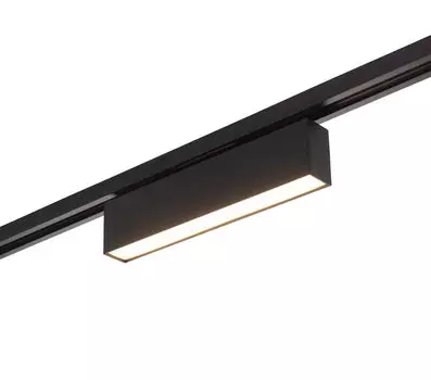 Dk6430-bk трековый светильник ip 20, 10 вт, led 3000, черный, алюминий (denkirs) черный